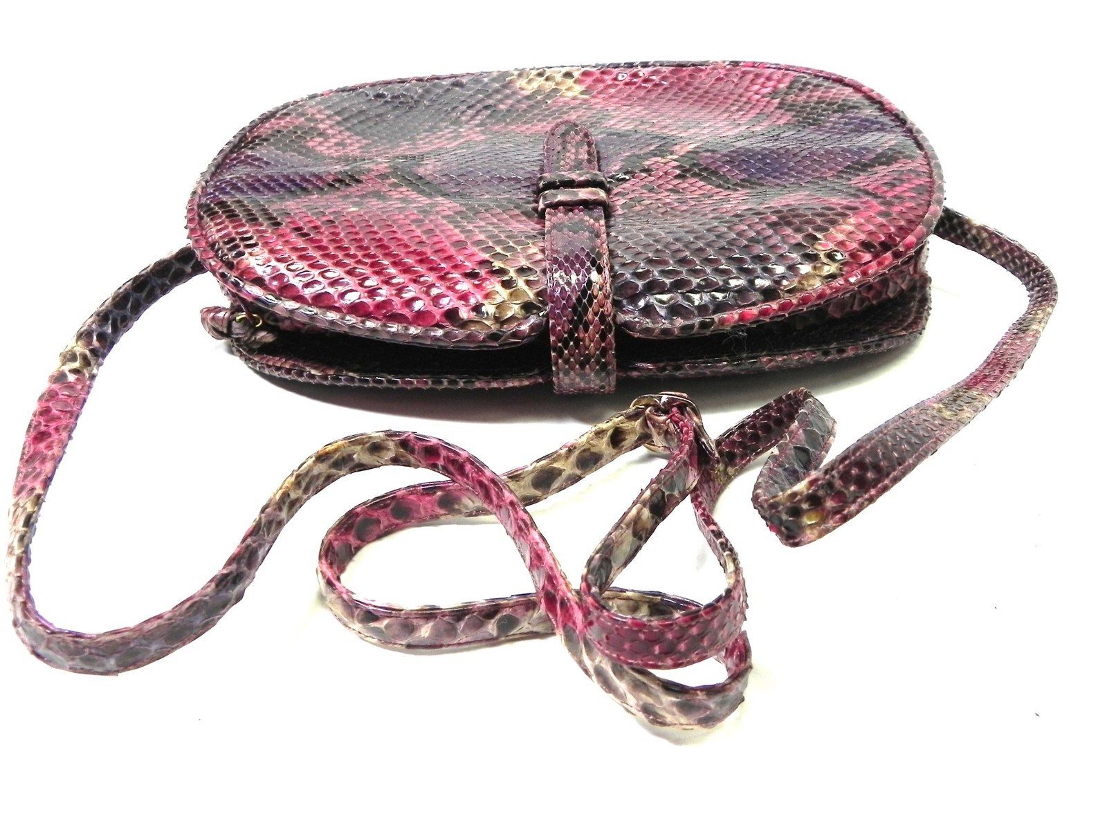 Vintage Judith Leiber Python Snakeskin Handbag - image 6