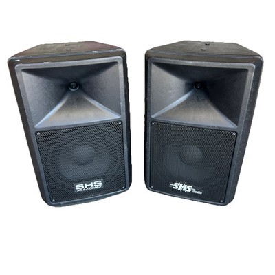 SHS Audio Powered 12'' X 17  120 W 8ohm Two-Way Plastic Molded DJ Loudspeaker