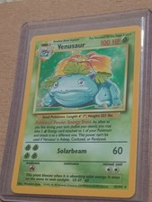 1999 VENUSAUR HOLO RARE 15/102 BASE SET POKEMON CARD