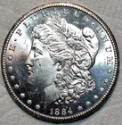 Brilliant Uncirculated 1884-CC Morgan Dollar, Cartwheeling & Superbly Struck!