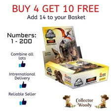 Jurassic World ROAR Trading Cards Panini 2025  #1 - #200