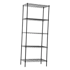  14" D×24" W×60" H Wire Shelving Unit Metal Commercial 24"D x 14"W x 60"H Black