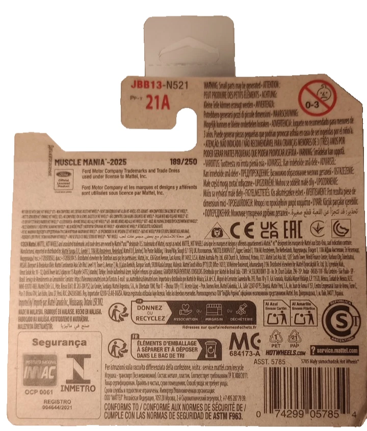 Hot Wheels 2025 ’67 Ford Mustang – Factory Error Front Wheel - Negotiable price - Immagine 4 di 4