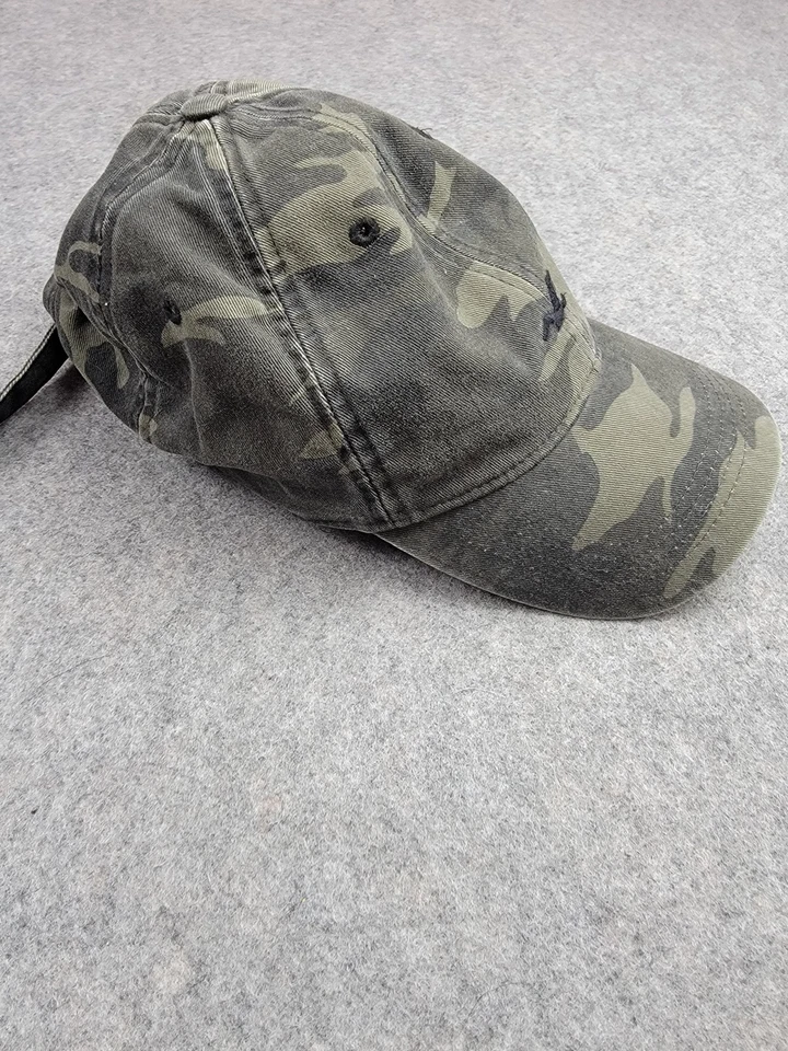 Sombrero Hollister Gorra Correa Trasera Verde Camuflaje Bordado Gaviota Logo Béisbol Para Hombres Foto 4 de 4