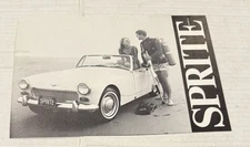 1968 Austin Healey Sprite Mark IV Sales Dealer Brochure Catalog Advertising