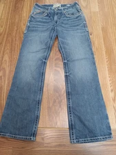 Ariat Jeans M4 Mens 30x32 Blue Denim Relaxed Boot Cut Durango Coltrane