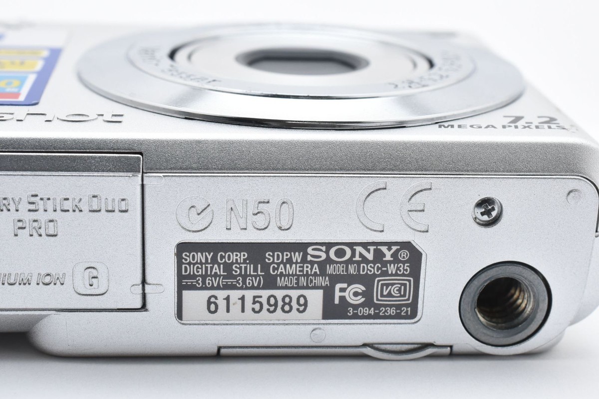 [美品] ソニー SONY Cyber-shot DSC-W35 デジタルカメラ Amazon.com : Sony DSC-W35 7.2 Megapixel Cyber-Shot(R