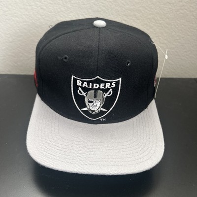 Vintage 90s Los Angeles RAIDERS Starter Shield Logo NFL Snapback Wool Hat NWT
