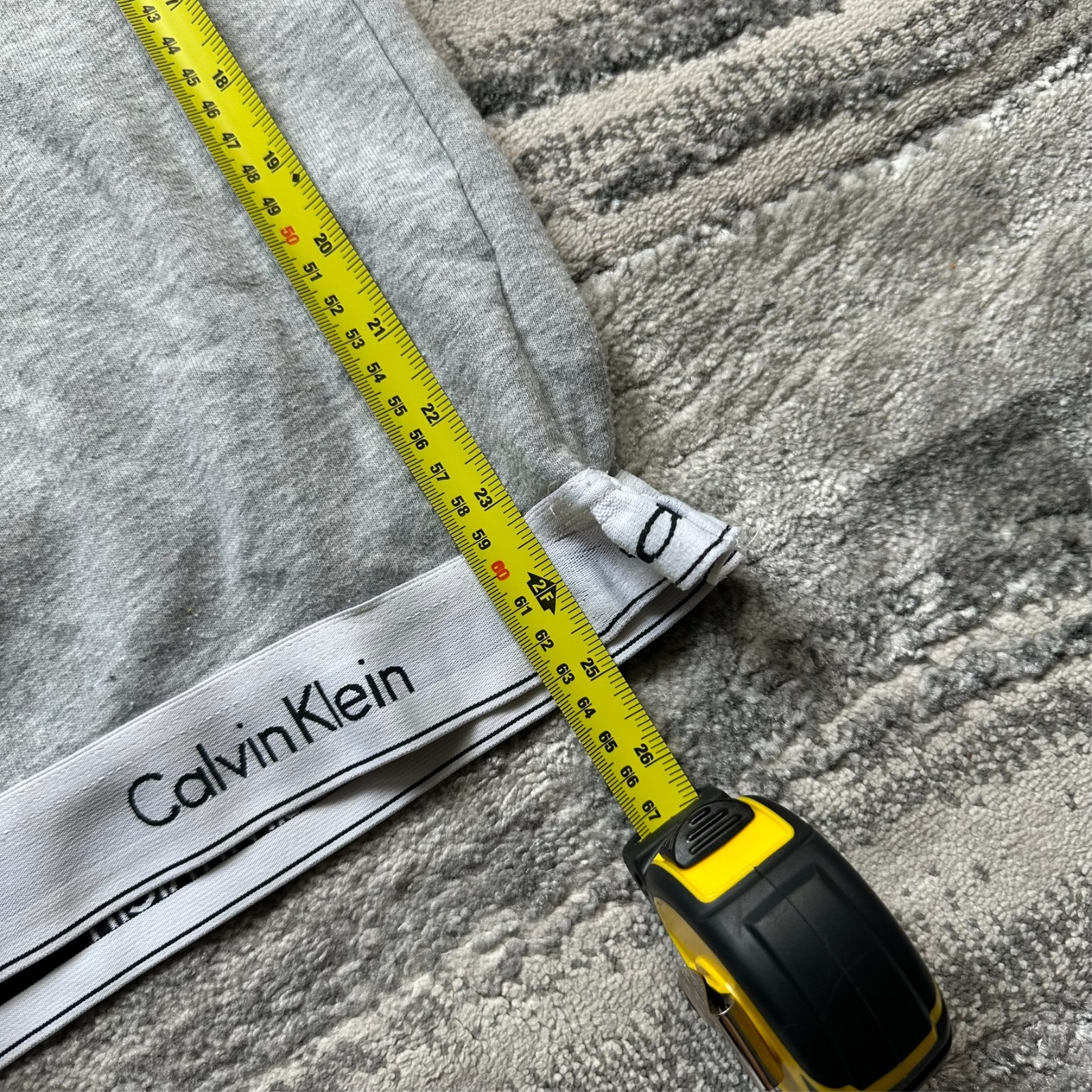 Vintage Calvin Klein Heather Grey Logo Waistband Size Small Crewneck Sweatshirt image 6