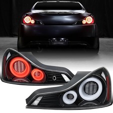 for Infiniti G37 Q60 Coupe Full LED Tail Lights Animated Sequential Signal Pair