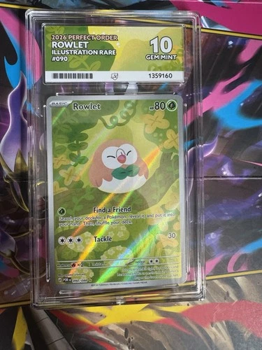 Rowlet Perfect Order Illustration Rare Ace 10 Gem Mint