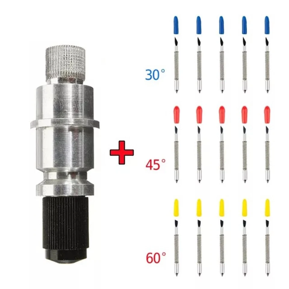 CB09 Klingenhalter Plottermesser für Graphtec Schneideplotter 5x30°+5x45°+5x60° - Bild 3 von 4