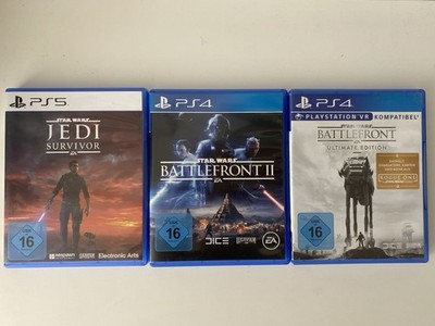 Star Wars 3 Spiele Paket PS4 PS5 Jedi Survivor Battlefront II Ultimate Ed.