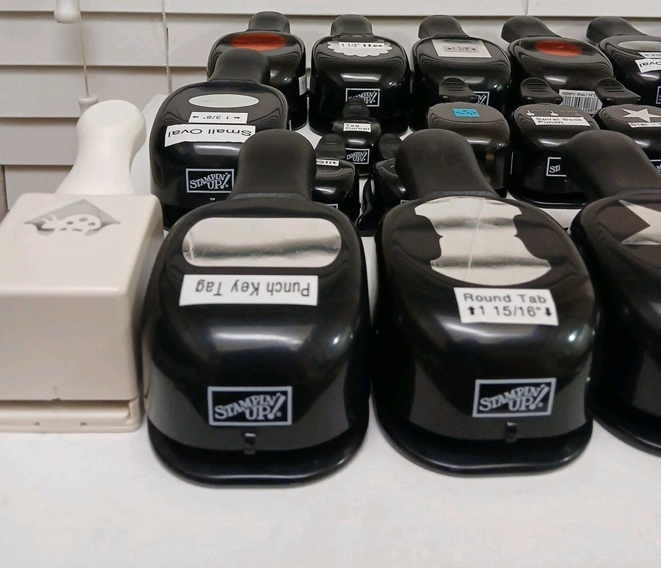 LOT 21 Stampin Up & 1 Martha Stewart Lady Bug Paper Punch Crafts Cards Label - Image 3 of 4