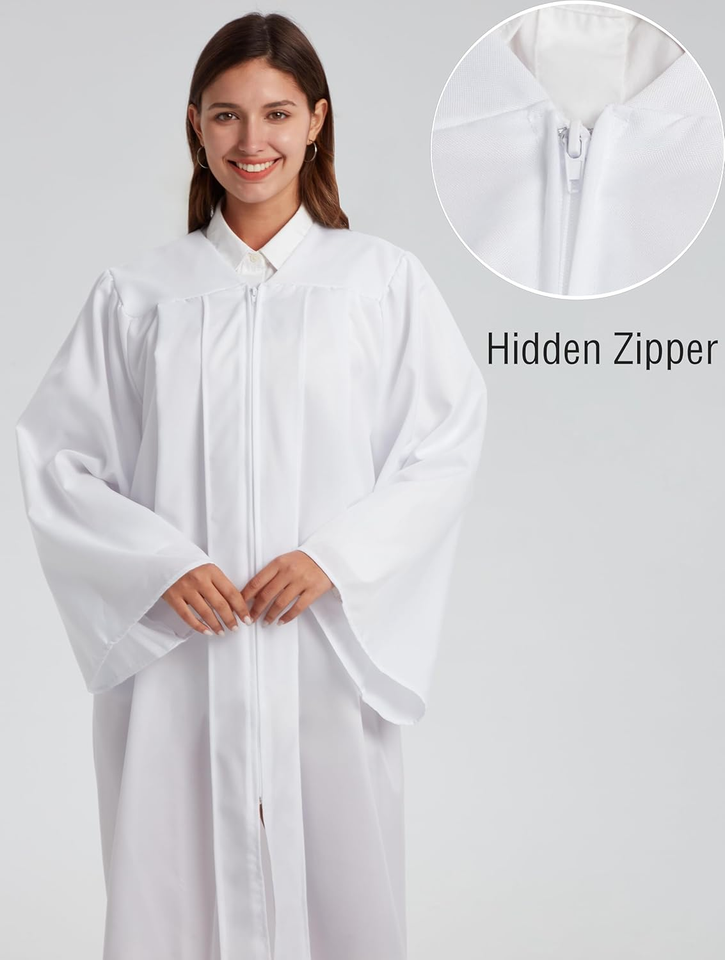 GradPlaza Robe Mit V-Ausschnitt – Vielseitig Für Kirche, Taufe, Abschluss & Amtstracht