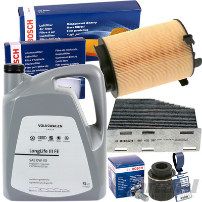 BOSCH FILTERSET+LIQUI 5W30 ÖL  passend für A3 8P GOLF 5 6 PASSAT B6 TOURAN 1T3
