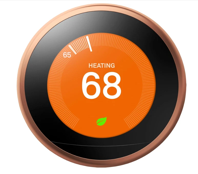Google Nest Learning Thermostat 3rd Generation Wireless Programmable Copper - Image 3 of 4