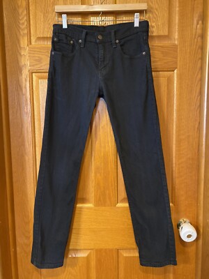 BT6 Levis 511 Jeans Black Skinny Stretch Denim Mens 29x30