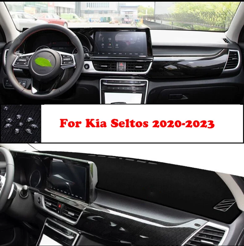 For Kia Seltos 2020 2023 black Interior Dashboard Dash Mat DashMat