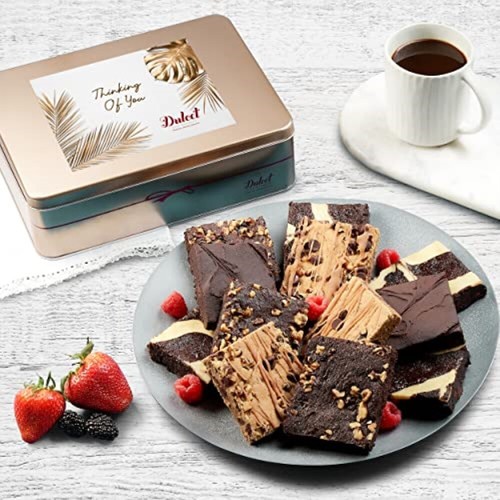Dulcet Gift Baskets Chocolate Fudge Brownie Assortment Gift Fresh Baked Snacks - Picture 23 of 23