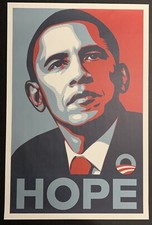 Shepard Fairey - (Hope) Obama Lithograph Campaign Edition 2008 Obey Giant NM/M