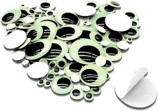 100Pcs Glow in the Dark Wiggle Googly Eyes Self Adhesive Luminous Googly Eyes 6M
