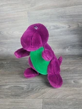 Vtg Original BARNEY The Dinosaur Plush10”DAKIN LYONS GROUP5 Spots *unpainted Eye