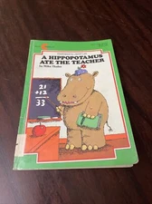 A Hippopotamus Ate the Teacher Mike Thaler (Avon Camelot Books) PB 1981