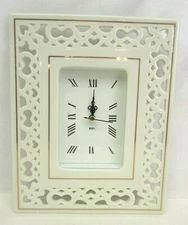 The Encore Group PC Decorative Quartz Clock NEW Battery Op E240600 8" x 9-1/4"
