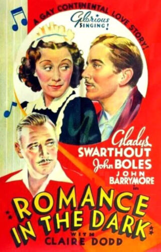 Romance in the Dark DVD - John Barrymore dir. Potter Vintage Musical Comedy 1938 - Afbeelding 1 van 7