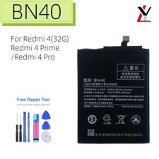 BN40 Replacement Battery For Xiaomi Mi Redmi 4 32G 4 Pro 4 Prime 4000 mAh TOOLS