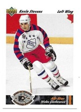 KEVIN STEVENS 1991-92 UPPER DECK ALL STAR CARD NM-MT+/NM-MT CONDITION