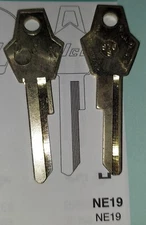 Simca, Talbot, Matra S76S, NE19, Vintage Key Blank.