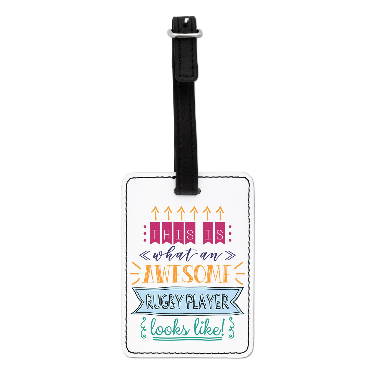 This Is What An Awesome Rugby Player Looks Like Visual Luggage Tag Suitcase Bag