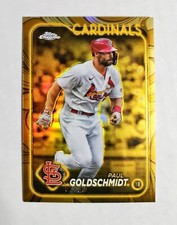 Paul Goldschmidt 2024 Topps Chrome GIlded #59 Cardinals GOLD REFRACTOR 87/99 z47