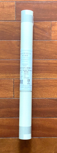 MAGNOLIA HOME Joanna Gaines Prepasted Wallpaper 56 sq ft Woven Trellis Gray Crea - Picture 3 of 6