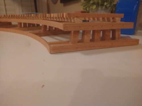 G Scale R1 curved Low Boy 2" high Model Train Garden Trestle For USA LGB MTH - Picture 2 of 11