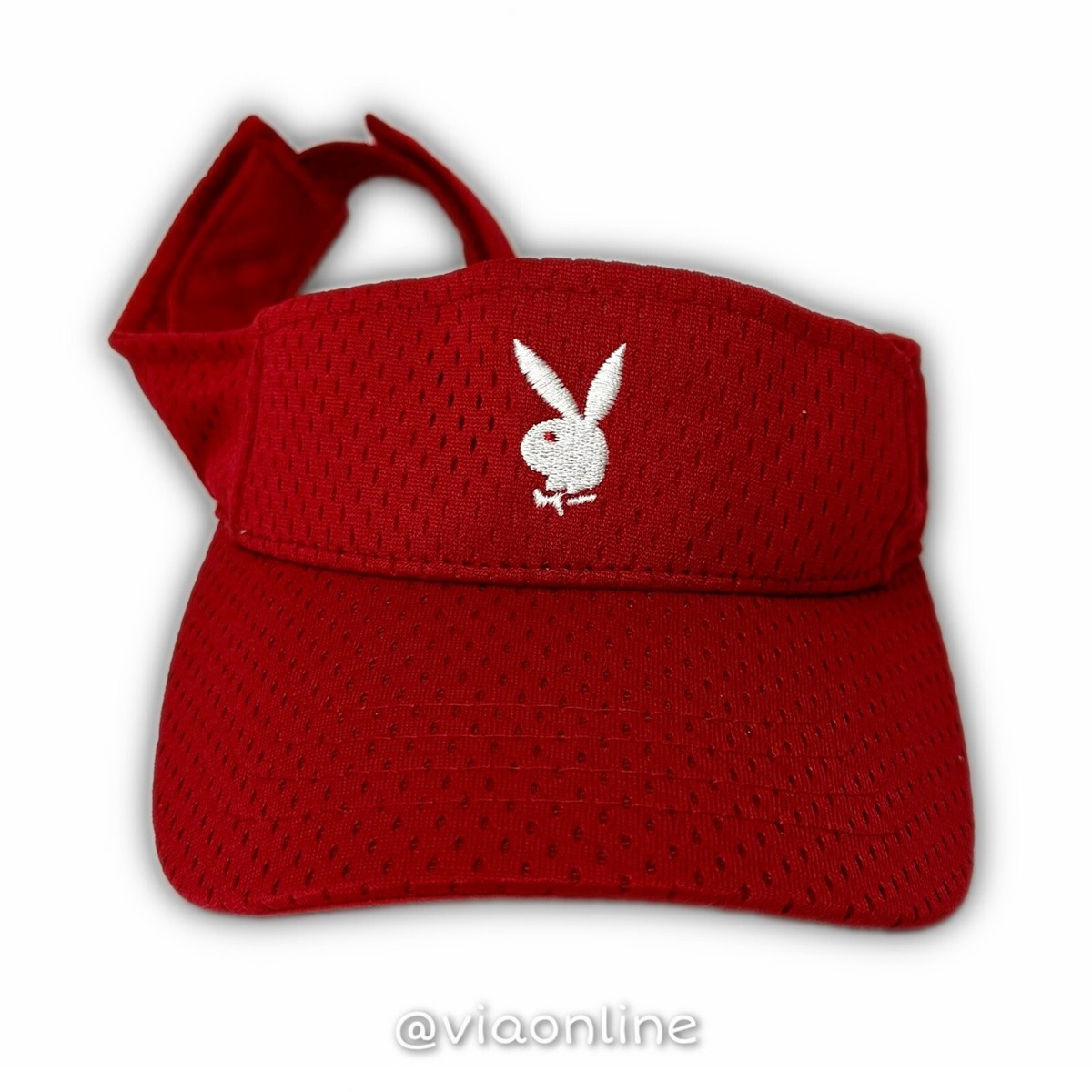 ⁠PLAYBOY プレイボーイ サングラス レッド ウサギロゴ⁠ USA製 レア Red Playboy Jersey Mesh Visor Hat Bunny Logo | eBay