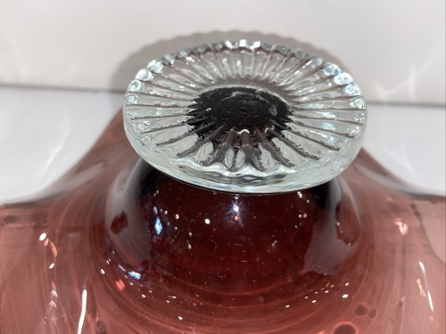 Antique Amethyst Color Glass Candy Dish 8 Inches Diameter-A - Picture 8 of 8