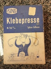 vintage German Ising Klebepresse film splicer 8/16 mm with instructions