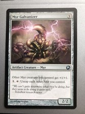 Myr Galvanizer x1 Scars of Mirrodin EX+ Condition See Pics Front/Back