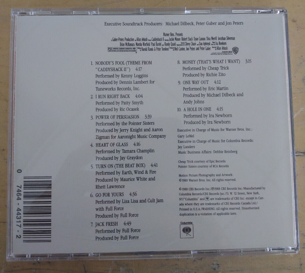 CADDYSHACK II OST CD 1988 original with longbox Cheap Trick Kenny