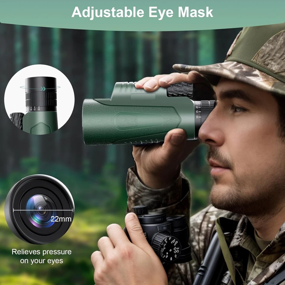 Monokular 10-30 X 50 Fernglas Teleskop Monokular Fernglas BAK4 Jagd Wander B1209 - Bild 4 von 4