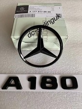 Stella posteriore e distintivo nero lucido per Mercedes nuova classe A180 W177 2019 in poi