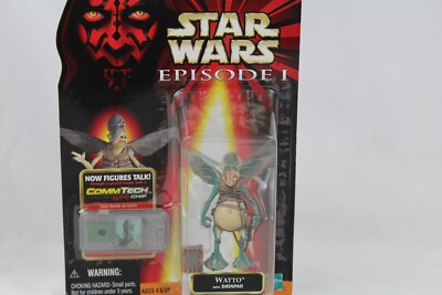 Star Wars Episode 1 Collection 2 1998 Watto with Datapad & Commtech Chip NIP