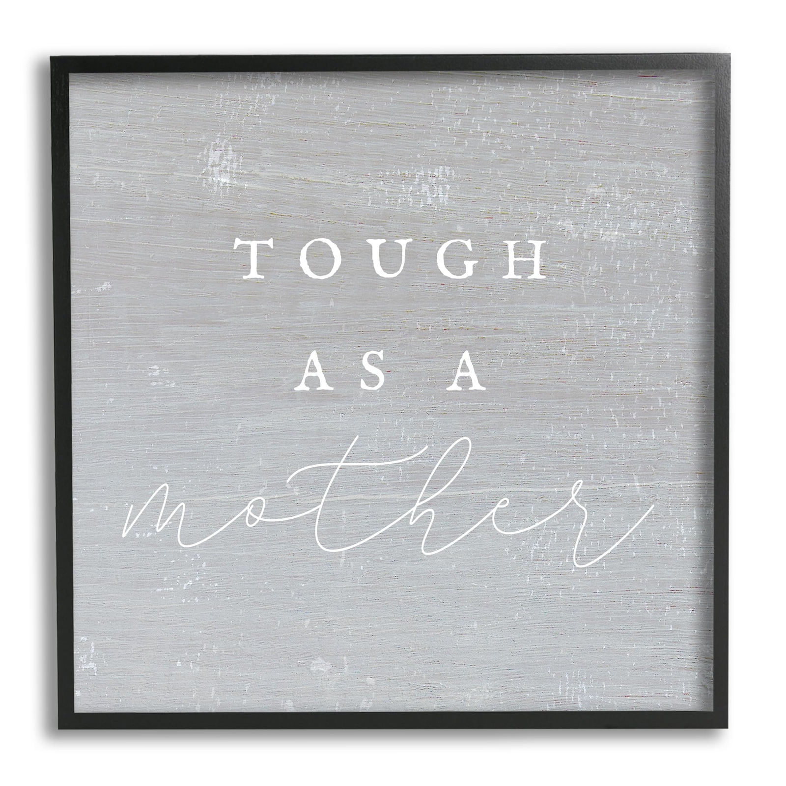 Grey Tough As A Mother Framed Giclee Art by Lil' Rue