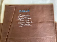 VTG Garter Nylon Stocking NOLLA SHEER SHINY FASHION 31  TOP TO HEEL NO SEAMS