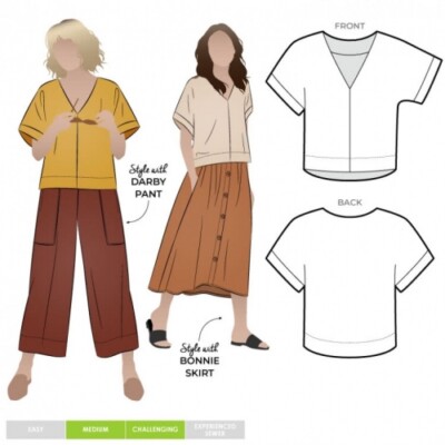 Style Arc Schnittmuster Joan Top Damen Größen 10-22
