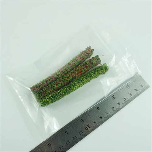 3PCS 1/12 Dollhouse Mini Flower Bushes Shrub Strip Model Grass Lawn Garden Grass - Picture 3 of 8