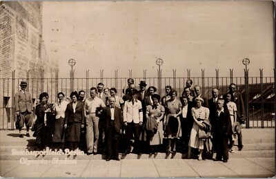 Mint 1936 Germany Berlin Olympic Games Real Picture Postcard Stadium Visitors